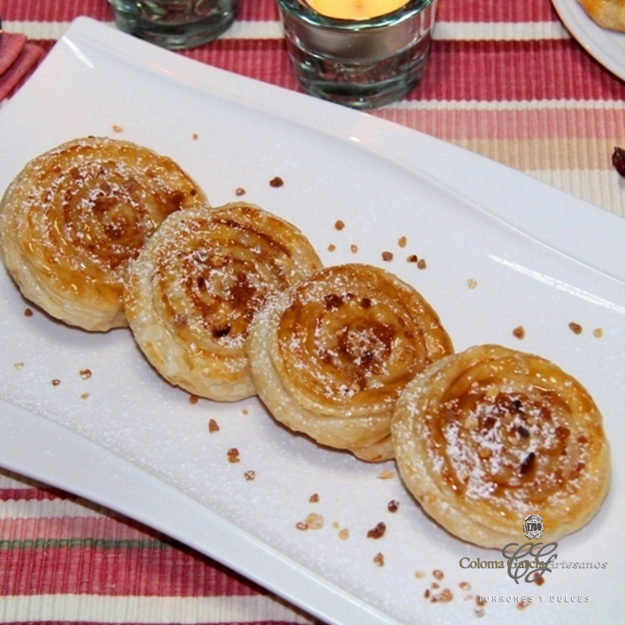 Hojaldre relleno de turrón blando Recetas con turrón blando