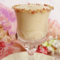 Copa de crema de Turrón con nata y almendras garrapiñadas