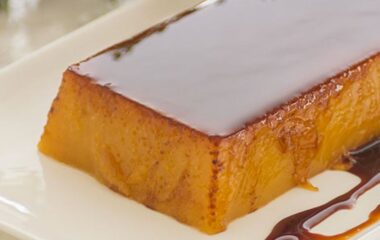 flan turrón Jijona